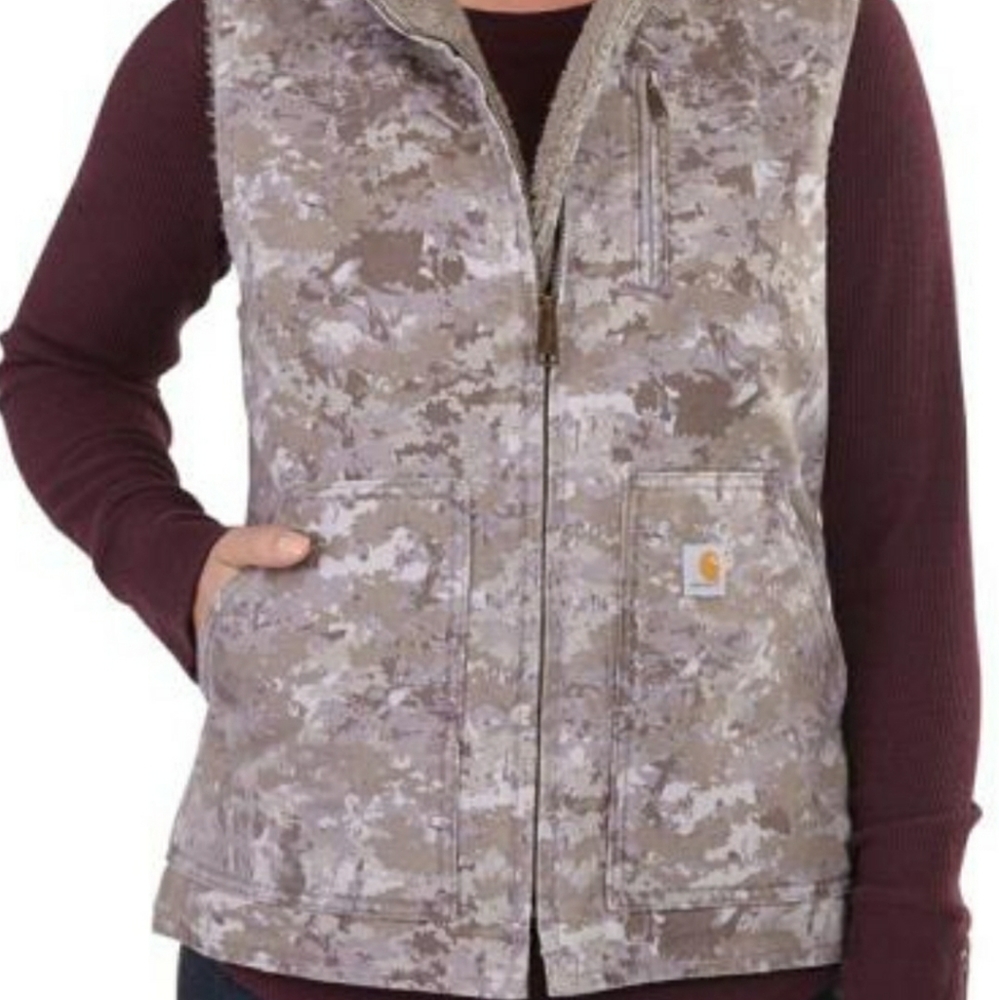 Carhartt women's sandstone mock neck sherpa lined